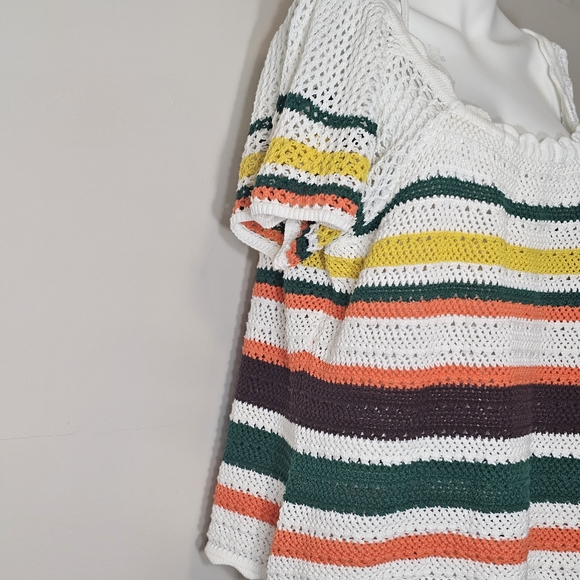 Torrid Multicolor Striped Knit Blouse - Picture 4 of 8